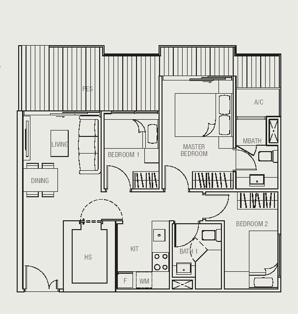 Midtown Residences Patio Selling Singapore