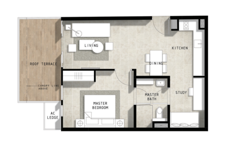 bijou 1 bed + study Selling Singapore