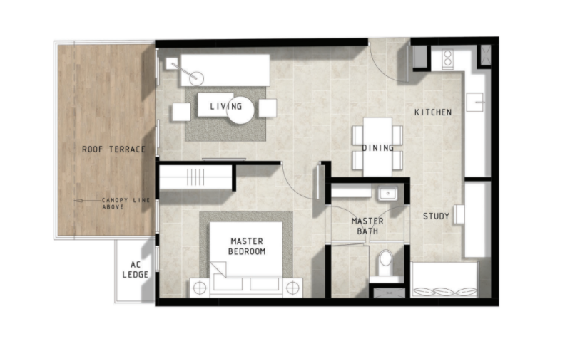 bijou 1 bed + study Selling Singapore