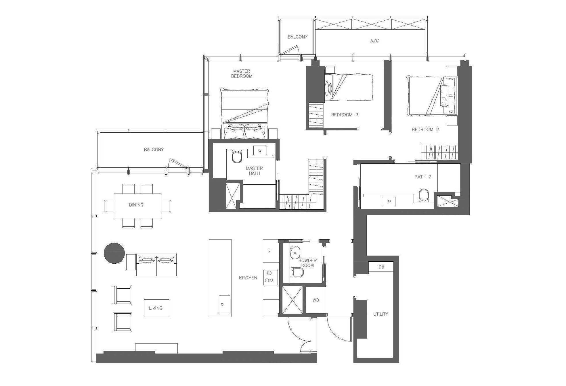 Wallich Residence 3 Bedroom Selling Singapore